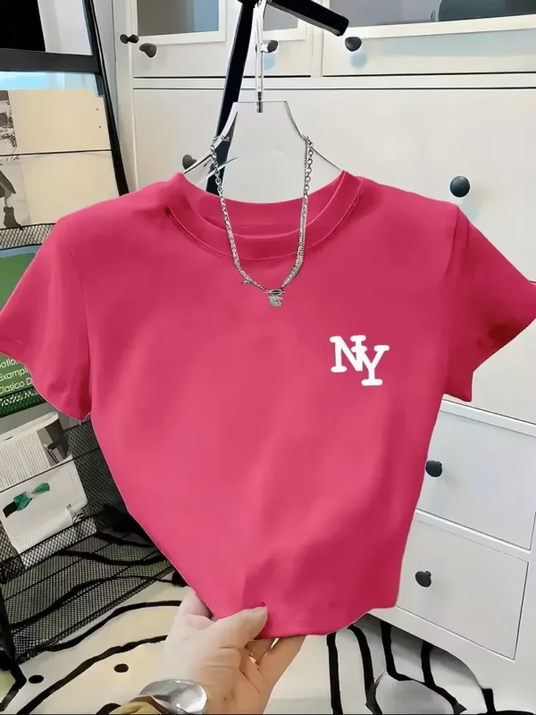 Pulóver corto de mujer