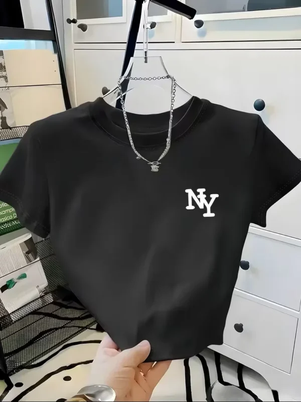 Pulóver corto de mujer